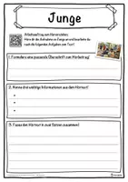 Vorschau - Unterrichtsreihen - Junge Lückentext mit Wortspeicher Hörverstehen und Suchsel - Seite 3