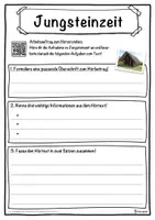 Vorschau - Unterrichtsreihen - Jungsteinzeit Lückentext mit Wortspeicher Hörverstehen und Suchsel - Seite 3