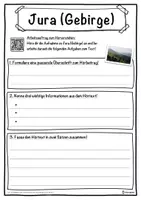 Vorschau - Unterrichtsreihen - Jura (Gebirge) Lückentext mit Wortspeicher Hörverstehen und Suchsel - Seite 3