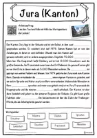 Vorschau - Unterrichtsreihen - Jura (Kanton) Lückentext mit Wortspeicher Hörverstehen und Suchsel - Seite 1