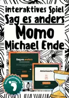 Vorschau - Spiele - Digitales "Sag es anders" - Spiel - Michael Ende - Momo - Deckblatt