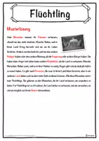 Vorschau - Unterrichtsreihen - Flüchtling Lückentext mit Wortspeicher Hörverstehen und Suchsel - Seite 2