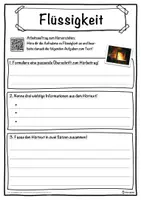 Vorschau - Unterrichtsreihen - Flüssigkeit Lückentext mit Wortspeicher Hörverstehen und Suchsel - Seite 3