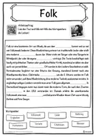 Vorschau - Unterrichtsreihen - Folk Lückentext mit Wortspeicher Hörverstehen und Suchsel - Seite 1