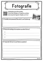Vorschau - Unterrichtsreihen - Fotografie Lückentext mit Wortspeicher Hörverstehen und Suchsel - Seite 3