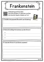 Vorschau - Unterrichtsreihen - Frankenstein Lückentext mit Wortspeicher Hörverstehen und Suchsel - Seite 3