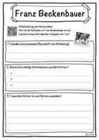 Vorschau - Unterrichtsreihen - Franz Beckenbauer Lückentext mit Wortspeicher Hörverstehen und Suchsel - Seite 3