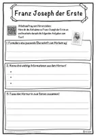 Vorschau - Unterrichtsreihen - Franz Joseph der Erste Lückentext mit Wortspeicher Hörverstehen und Suchsel - Seite 3
