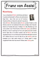 Vorschau - Unterrichtsreihen - Franz von Assisi Lückentext mit Wortspeicher Hörverstehen und Suchsel - Seite 2