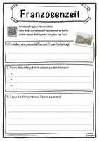 Vorschau - Unterrichtsreihen - Franzosenzeit Lückentext mit Wortspeicher Hörverstehen und Suchsel - Seite 3