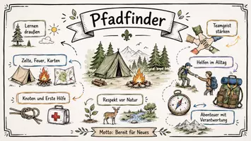 Vorschau - Arbeitsblätter - Arbeitsblätter "Pfadfinder" + Lösung & MP3 + Infografik - Seite 1