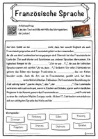 Vorschau - Unterrichtsreihen - Französische Sprache Lückentext mit Wortspeicher Hörverstehen und Suchsel - Seite 1