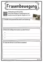Vorschau - Unterrichtsreihen - Frauenbewegung Lückentext mit Wortspeicher Hörverstehen und Suchsel - Seite 3