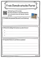 Vorschau - Unterrichtsreihen - Freie Demokratische Partei Lückentext mit Wortspeicher Hörverstehen und Suchsel - Seite 3