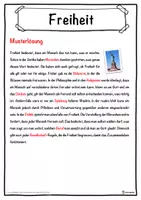Vorschau - Unterrichtsreihen - Freiheit Lückentext mit Wortspeicher Hörverstehen und Suchsel - Seite 2