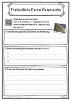 Vorschau - Unterrichtsreihen - Freiheitliche Partei Österreichs Lückentext mit Wortspeicher Hörverstehen und Suchsel - Seite 3