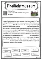 Vorschau - Unterrichtsreihen - Freilichtmuseum Lückentext mit Wortspeicher Hörverstehen und Suchsel - Seite 1