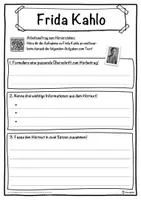 Vorschau - Unterrichtsreihen - Frida Kahlo Lückentext mit Wortspeicher Hörverstehen und Suchsel - Seite 3