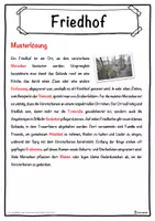 Vorschau - Unterrichtsreihen - Friedhof Lückentext mit Wortspeicher Hörverstehen und Suchsel - Seite 2