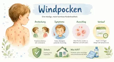 Vorschau - Arbeitsblätter - Arbeitsblatt "Windpocken" + Onlineübung & MP3 + Infografik - Seite 3