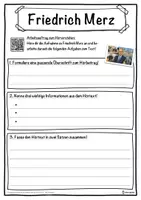 Vorschau - Unterrichtsreihen - Friedrich Merz Lückentext mit Wortspeicher Hörverstehen und Suchsel - Seite 3