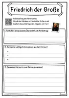 Vorschau - Unterrichtsreihen - Friedrich der Große Lückentext mit Wortspeicher Hörverstehen und Suchsel - Seite 3