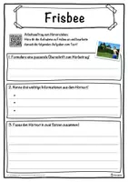 Vorschau - Unterrichtsreihen - Frisbee Lückentext mit Wortspeicher Hörverstehen und Suchsel - Seite 3