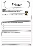 Vorschau - Unterrichtsreihen - Friseur Lückentext mit Wortspeicher Hörverstehen und Suchsel - Seite 3