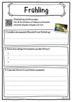 Vorschau - Unterrichtsreihen - Frühling Lückentext mit Wortspeicher Hörverstehen und Suchsel - Seite 3