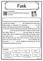 Vorschau - Unterrichtsreihen - Funk Lückentext mit Wortspeicher Hörverstehen und Suchsel - Seite 1