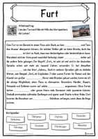 Vorschau - Unterrichtsreihen - Furt Lückentext mit Wortspeicher Hörverstehen und Suchsel - Seite 1