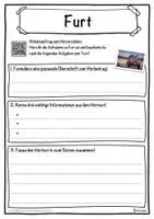 Vorschau - Unterrichtsreihen - Furt Lückentext mit Wortspeicher Hörverstehen und Suchsel - Seite 3