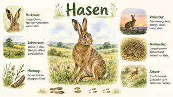 Vorschau - Arbeitsblätter - Arbeitsblatt "Hasen" + Onlineübung & MP3 + Infografik - Seite 2