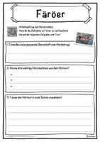 Vorschau - Unterrichtsreihen - Färöer Lückentext mit Wortspeicher Hörverstehen und Suchsel - Seite 3