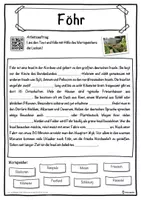 Vorschau - Unterrichtsreihen - Föhr Lückentext mit Wortspeicher Hörverstehen und Suchsel - Seite 1