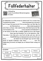 Vorschau - Unterrichtsreihen - Füllfederhalter Lückentext mit Wortspeicher Hörverstehen und Suchsel - Seite 1