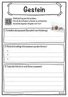 Vorschau - Unterrichtsreihen - Gestein Lückentext mit Wortspeicher Hörverstehen und Suchsel - Seite 3