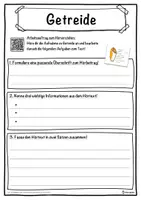 Vorschau - Unterrichtsreihen - Getreide Lückentext mit Wortspeicher Hörverstehen und Suchsel - Seite 3
