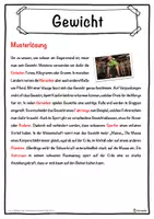 Vorschau - Unterrichtsreihen - Gewicht Lückentext mit Wortspeicher Hörverstehen und Suchsel - Seite 2