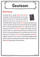Vorschau - Unterrichtsreihen - Gewissen Lückentext mit Wortspeicher Hörverstehen und Suchsel - Seite 2