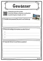 Vorschau - Unterrichtsreihen - Gewässer Lückentext mit Wortspeicher Hörverstehen und Suchsel - Seite 3