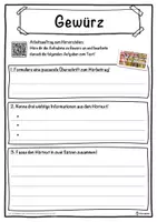 Vorschau - Unterrichtsreihen - Gewürz Lückentext mit Wortspeicher Hörverstehen und Suchsel - Seite 3