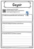 Vorschau - Unterrichtsreihen - Geysir Lückentext mit Wortspeicher Hörverstehen und Suchsel - Seite 3