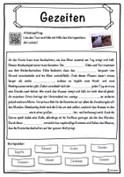 Vorschau - Unterrichtsreihen - Gezeiten Lückentext mit Wortspeicher Hörverstehen und Suchsel - Seite 1