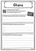 Vorschau - Unterrichtsreihen - Ghana Lückentext mit Wortspeicher Hörverstehen und Suchsel - Seite 3