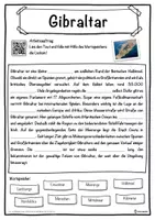 Vorschau - Unterrichtsreihen - Gibraltar Lückentext mit Wortspeicher Hörverstehen und Suchsel - Seite 1