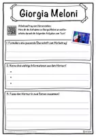 Vorschau - Unterrichtsreihen - Giorgia Meloni Lückentext mit Wortspeicher Hörverstehen und Suchsel - Seite 3