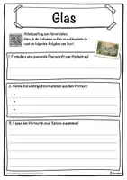 Vorschau - Unterrichtsreihen - Glas Lückentext mit Wortspeicher Hörverstehen und Suchsel - Seite 3