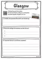 Vorschau - Unterrichtsreihen - Glasgow Lückentext mit Wortspeicher Hörverstehen und Suchsel - Seite 3