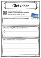Vorschau - Unterrichtsreihen - Gletscher Lückentext mit Wortspeicher Hörverstehen und Suchsel - Seite 3